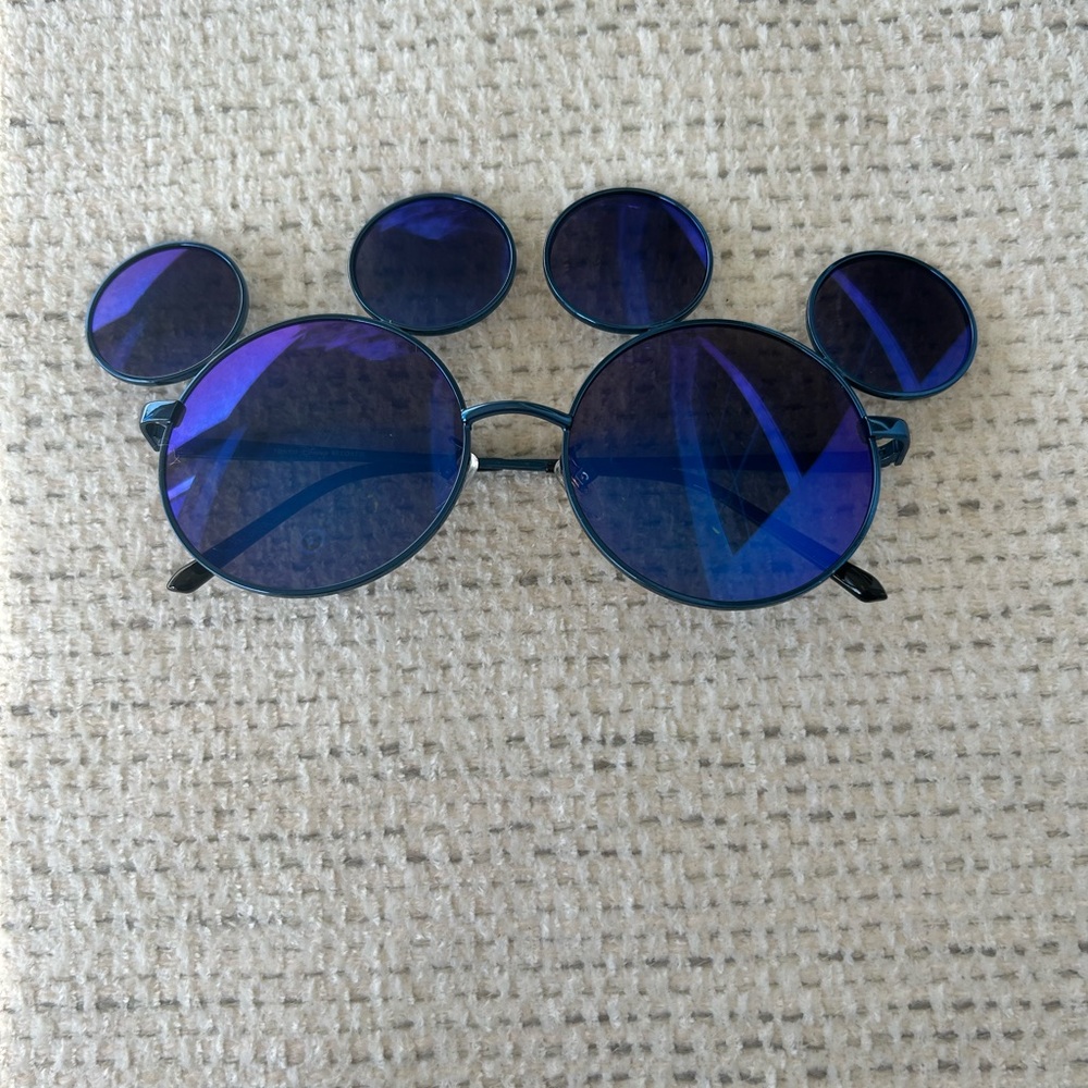 Tokyo disney Blue Round Sunglasses